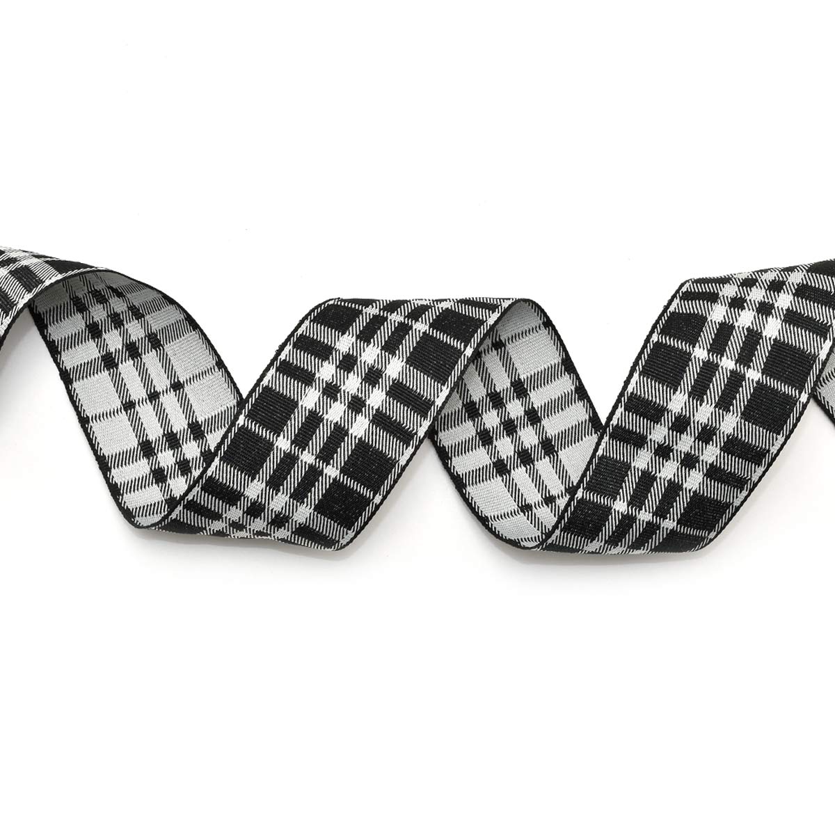 リバーシブルクラシカルチェックリボン 幅38mm 1m単位 切り売り (2m