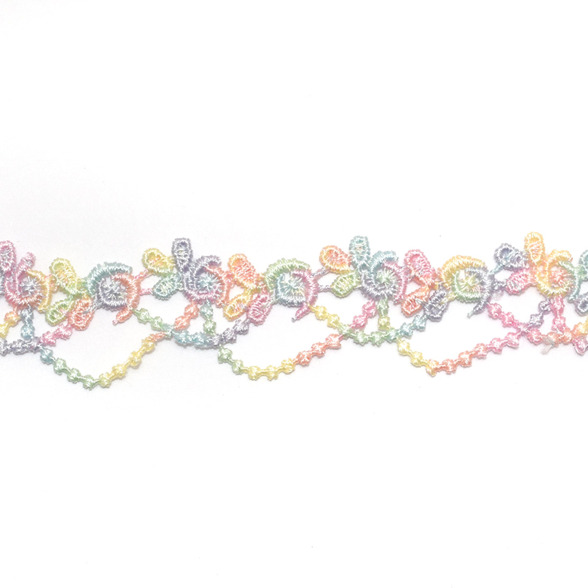 ゆめかわパステルグラデのレースリボン 幅20mm 1m単位 切り売り 