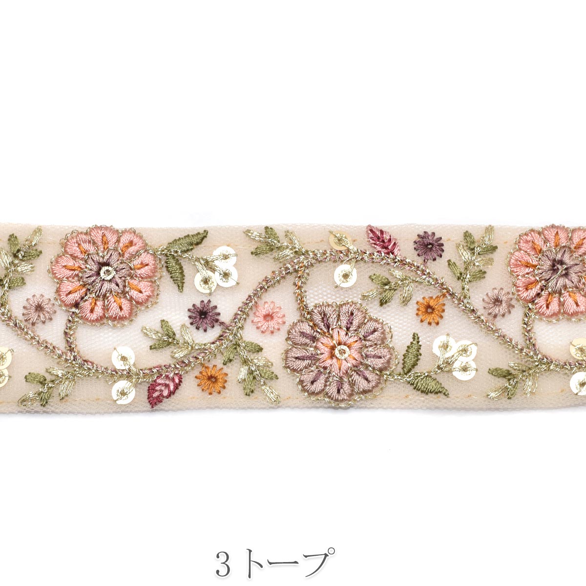 mamerin ♪】インド刺繍おまとめ インド刺繍リボン 373933