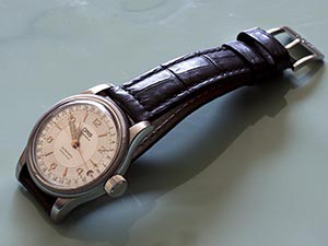 時計ベルトをモレラートのボテロに交換したOris Big Crown Original ポインターデイト