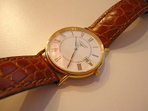 時計ベルトをモレラートのリバプールに交換したロンジングランドクラシック