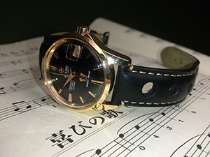 時計ベルトをモレラートのジョットに交換したRADO Golden Horse CHRONOMETER