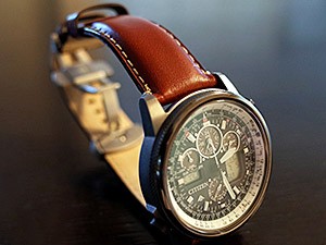 時計ベルトをモレラートのジョルジオーネに交換したCITIZEN PROMASTER