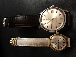 時計ベルトをモレラートのボーレに交換したオメガ シーマスター
