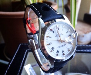 時計ベルトをGIOTTO  に交換したロレックスオイスターパーペチュアルデイト