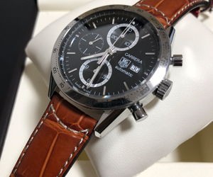 時計ベルトをGUTTUSOに交換したタグホイヤーカレラ タキメーター クロノグラフ エレガンス
TAG Heuer Carrera Tachymetre Chronograph Elegance