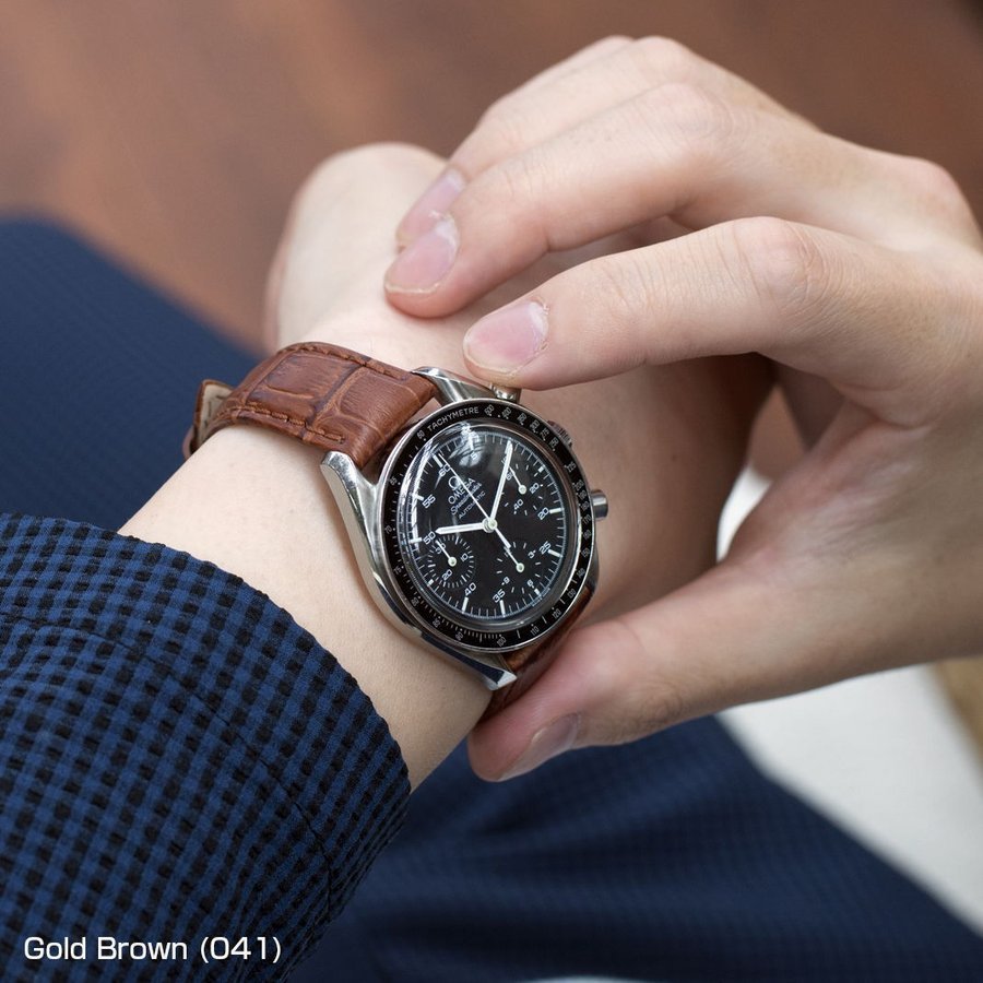 オメガ純正レザーベルト　スピードマスター 新品)OMEGA オメガ スピードマスター プロフェッショナル レザー