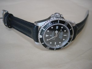 時計ベルトをモレラートのSPEEDに交換したロレックス　シードゥエラー