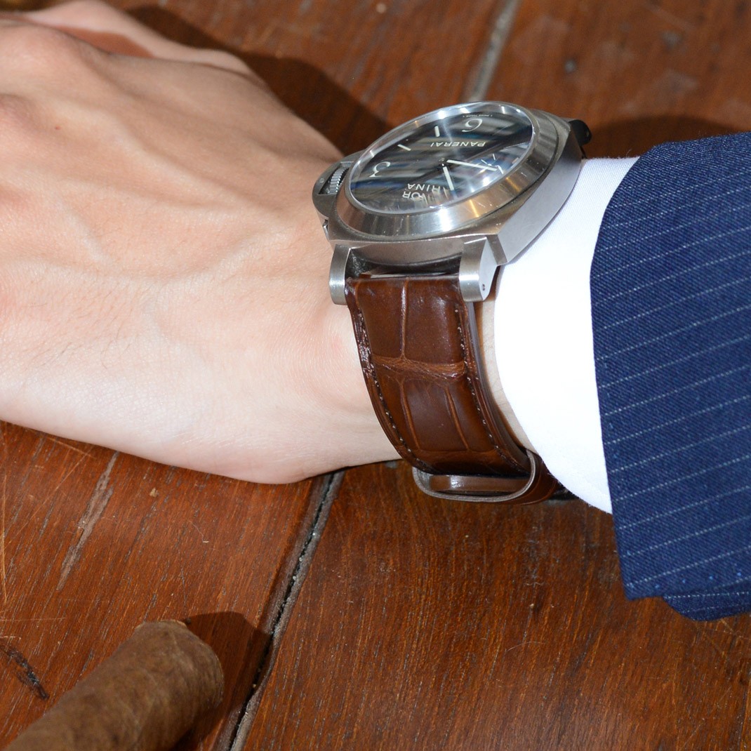 CASSIS（カシス） 腕時計ベルト バンド パネライ用 Dバックル仕様 裏面