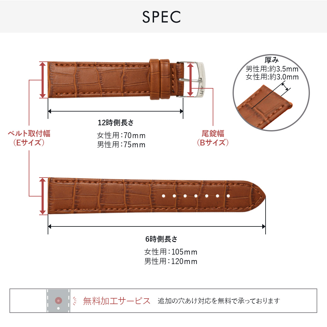 20mm クロコダイル型押し イタリアンカーフレザー クイックリリース 新品 MORELLATO 腕時計ベルト バンド カーフレザー 本革 クロコ型押し