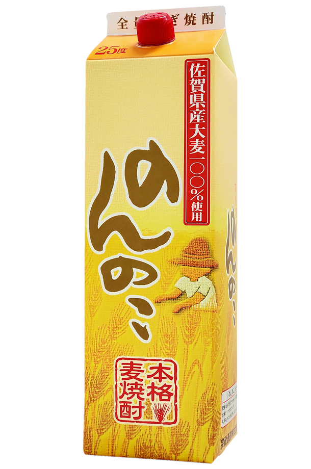 宗政酒造 のんのこ 25度 紙パック 1.8L（1800ml） 6本 1ケース