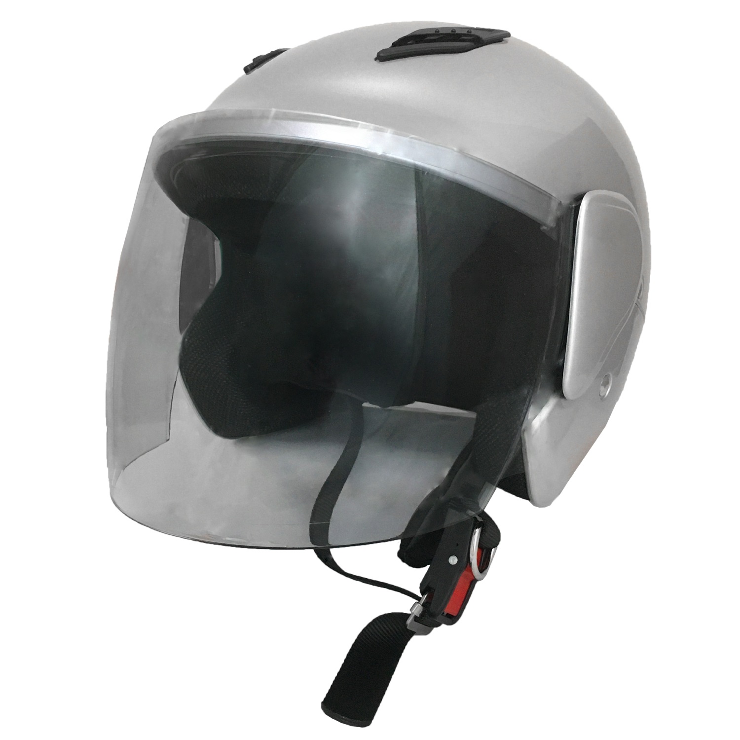 セミジェット ヘルメット フリーサイズ レディース メンズ シールド付き UV加工 ライトスモーク 排気量125cc以下対応 [p7-604] Power7｜manshin｜03