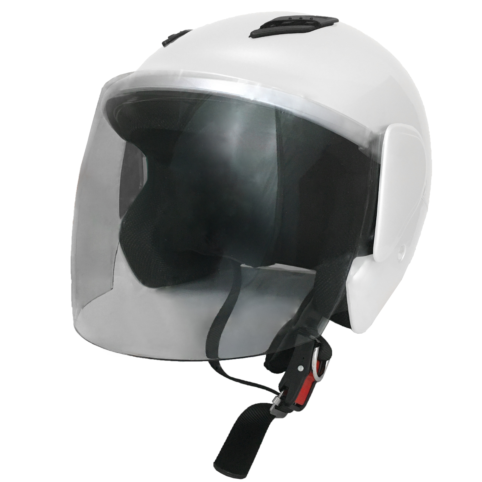 セミジェット ヘルメット フリーサイズ レディース メンズ シールド付き UV加工 ライトスモーク 排気量125cc以下対応 [p7-604] Power7｜manshin｜05