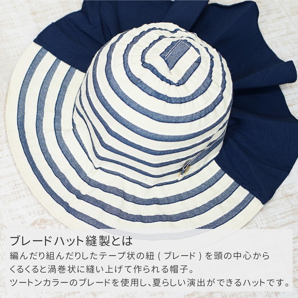 ブレードハット縫製の説明画像