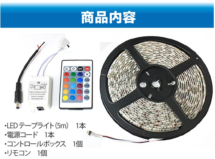 LEDテープライトの商品内容画像