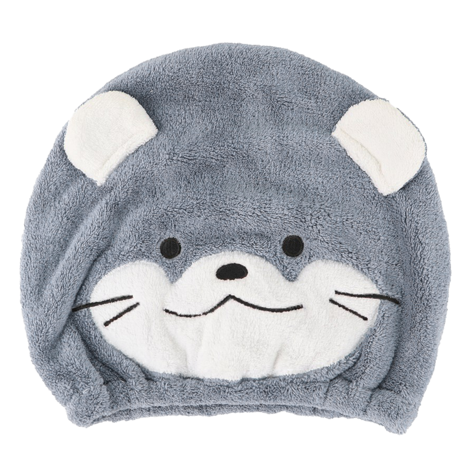 アニマルヘアドライキャップ ネコ シバイヌ カワウソ タオルキャップ