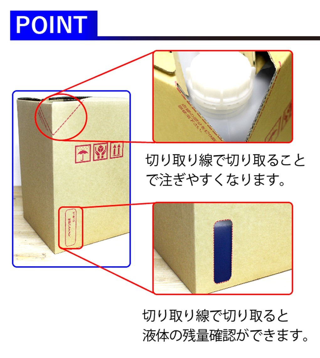 切り取り線で切る事で注ぎやすくなるカーシャンプー