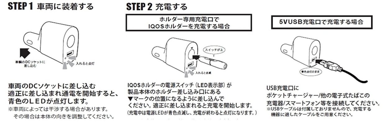 車載用 IQOS 2.4 Plus IQOS ホルダー ポケットチャージャーの画像