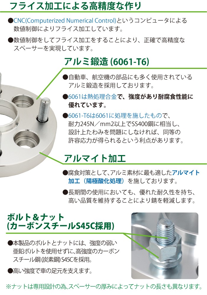 ハブ一体型 PCD チェンジャー 100→114.3 ワイドトレッドスペーサー 