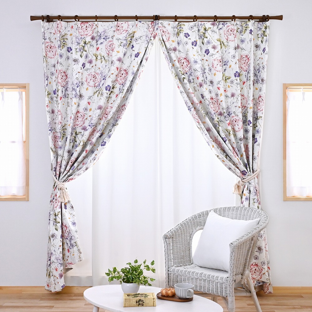 カーテン 完全 遮光 1級 2枚セット 【アマービレ-アイボリー】 満天