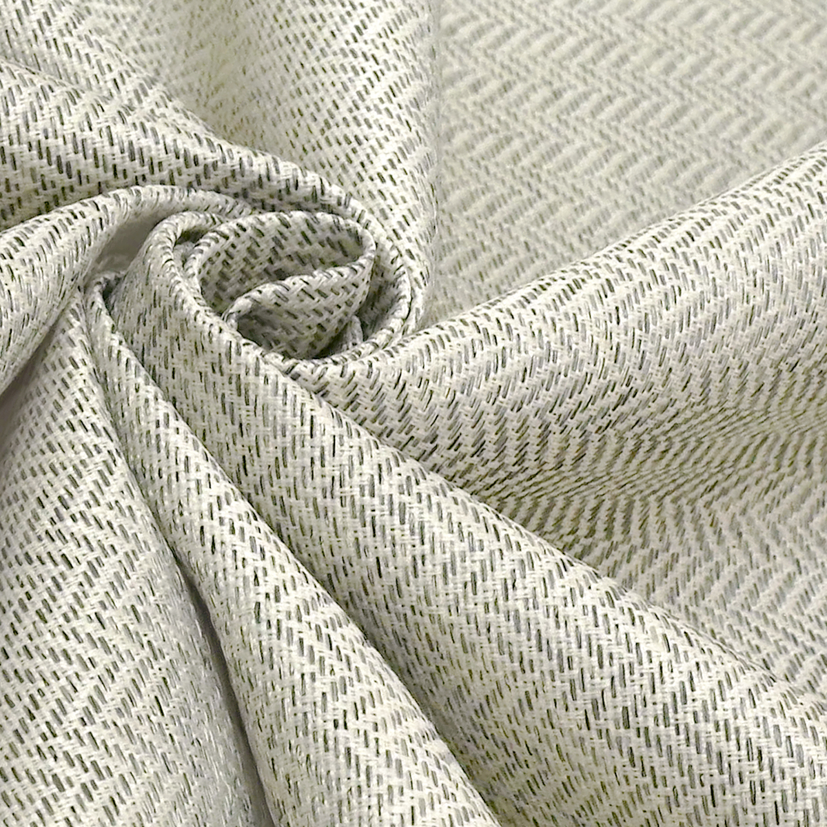 カーテン 完全 遮光 1級 2枚入 【ヘリンボーン-グレー】満天カーテン