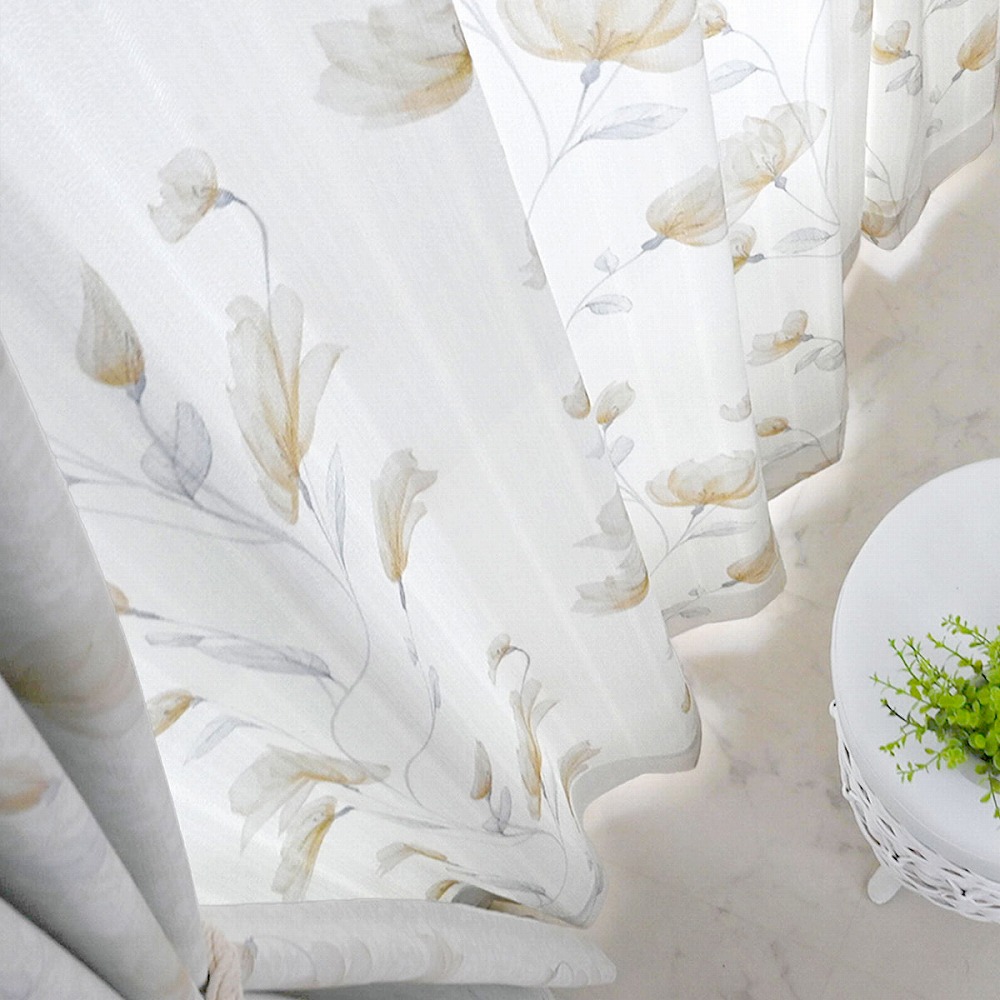 外から見えない レース 2枚組レースカーテン ホワイト 両開き オーダー