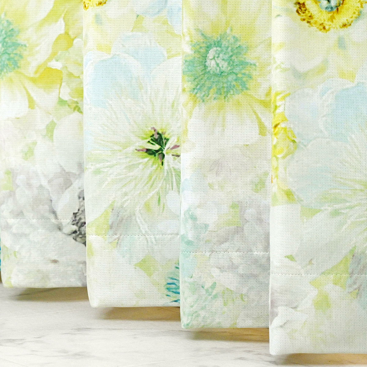 ミネルバ-イエロー】 満天カーテン カーテン 遮光カーテン 1級 レース