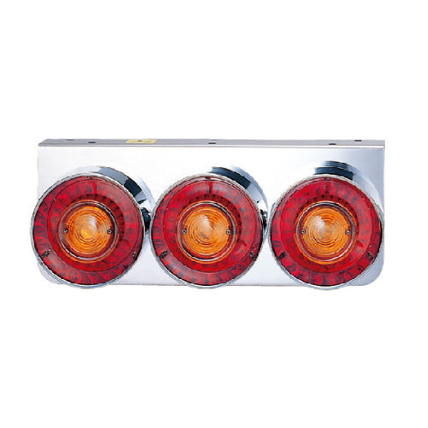 ジェットイノウエ 丸型2連テールランプ小型 525359 トラック用品