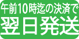 翌日発送