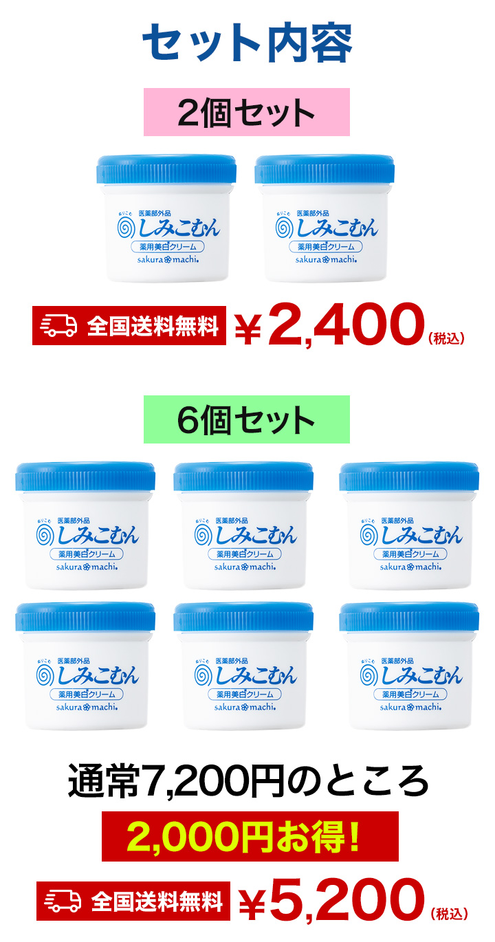 2個 薬用美白クリームしみこむん 医薬部外品 低温抽出プラセンタ お肌