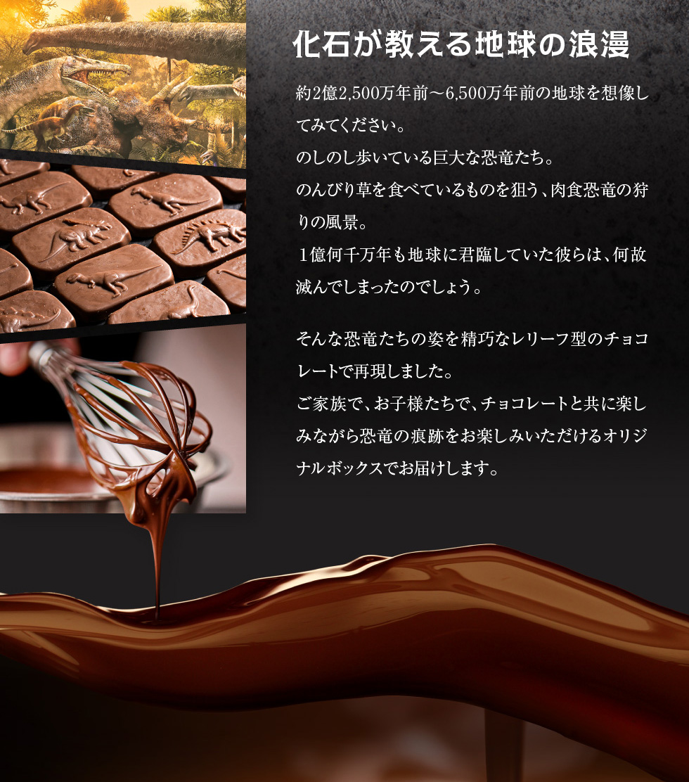 バレンタイン ジュラシックショコラ25 チョコレート 恐竜チョコ 子供