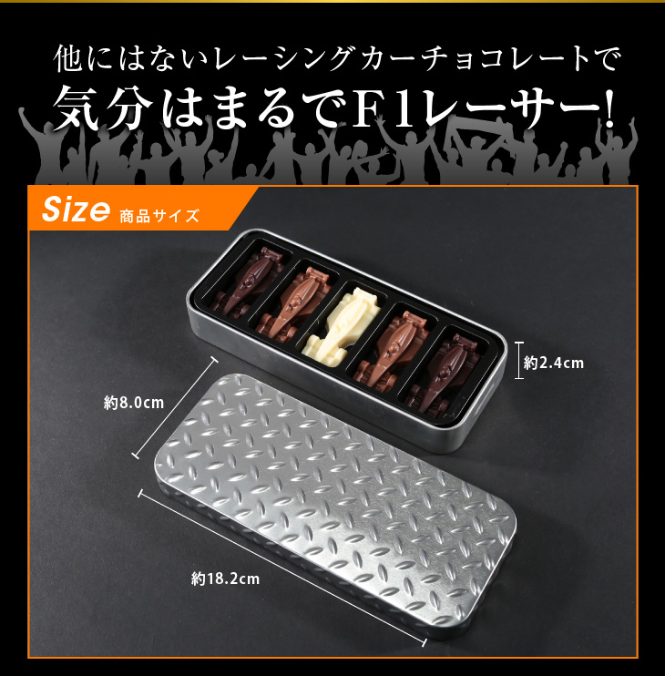 バレンタイン チョコレート ギフト F1ミニカーBOX 5個 【RTQ】車チョコ