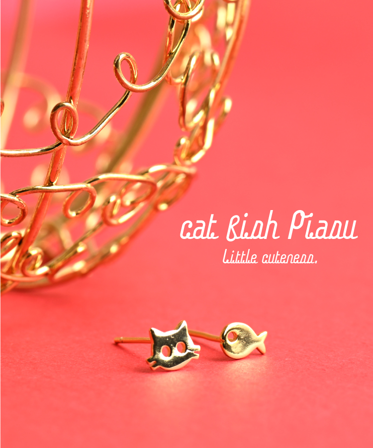 marai 猫 ピアス ネコ レディース アクセサリー キャット ねこ