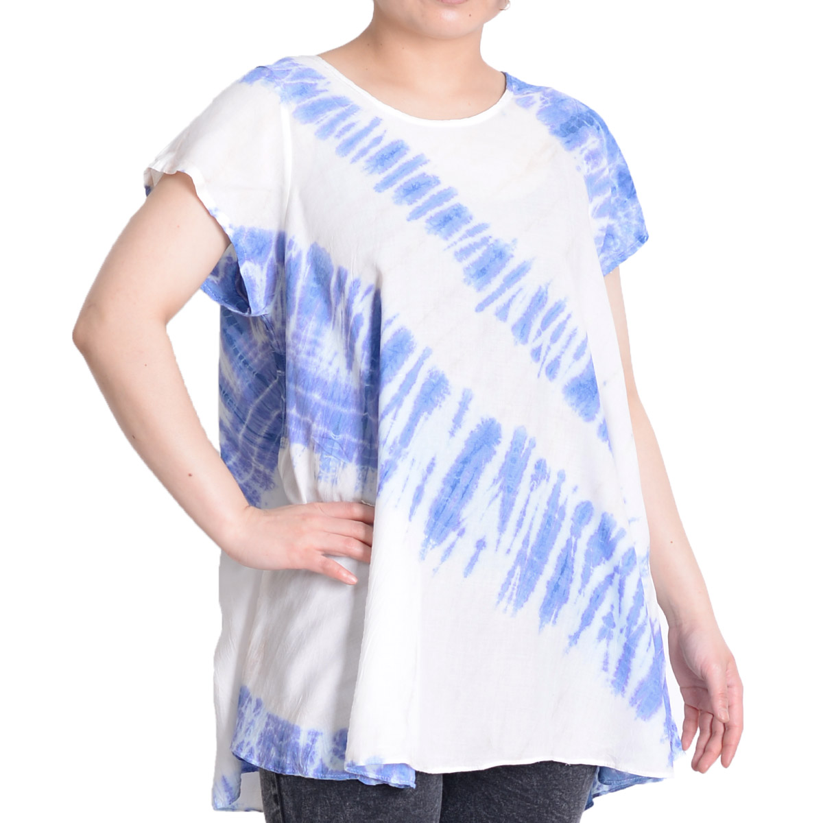 marai（マーライ） Tシャツ レディース 半袖 ロング カットソー 大きい