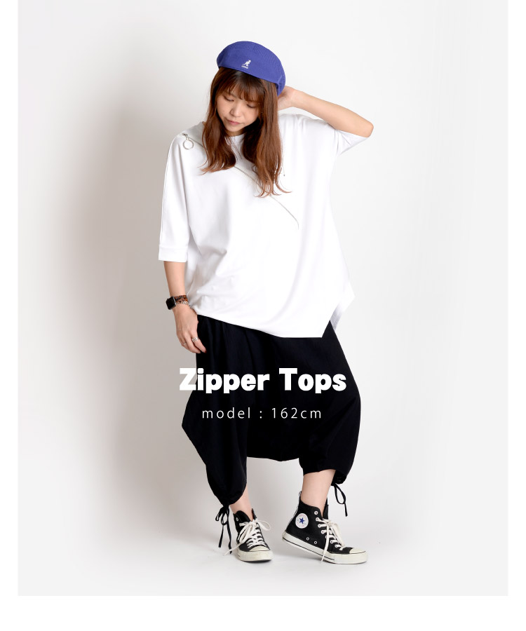 marai Tシャツ カットソー 半袖 トップス 五分袖 アシンメトリー
