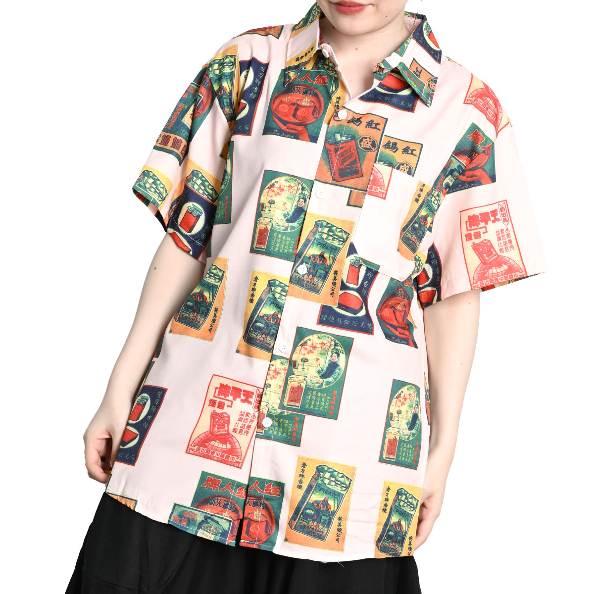 marai（マーライ） 柄シャツ メンズ レディース 長袖 秋 冬 柄 総柄