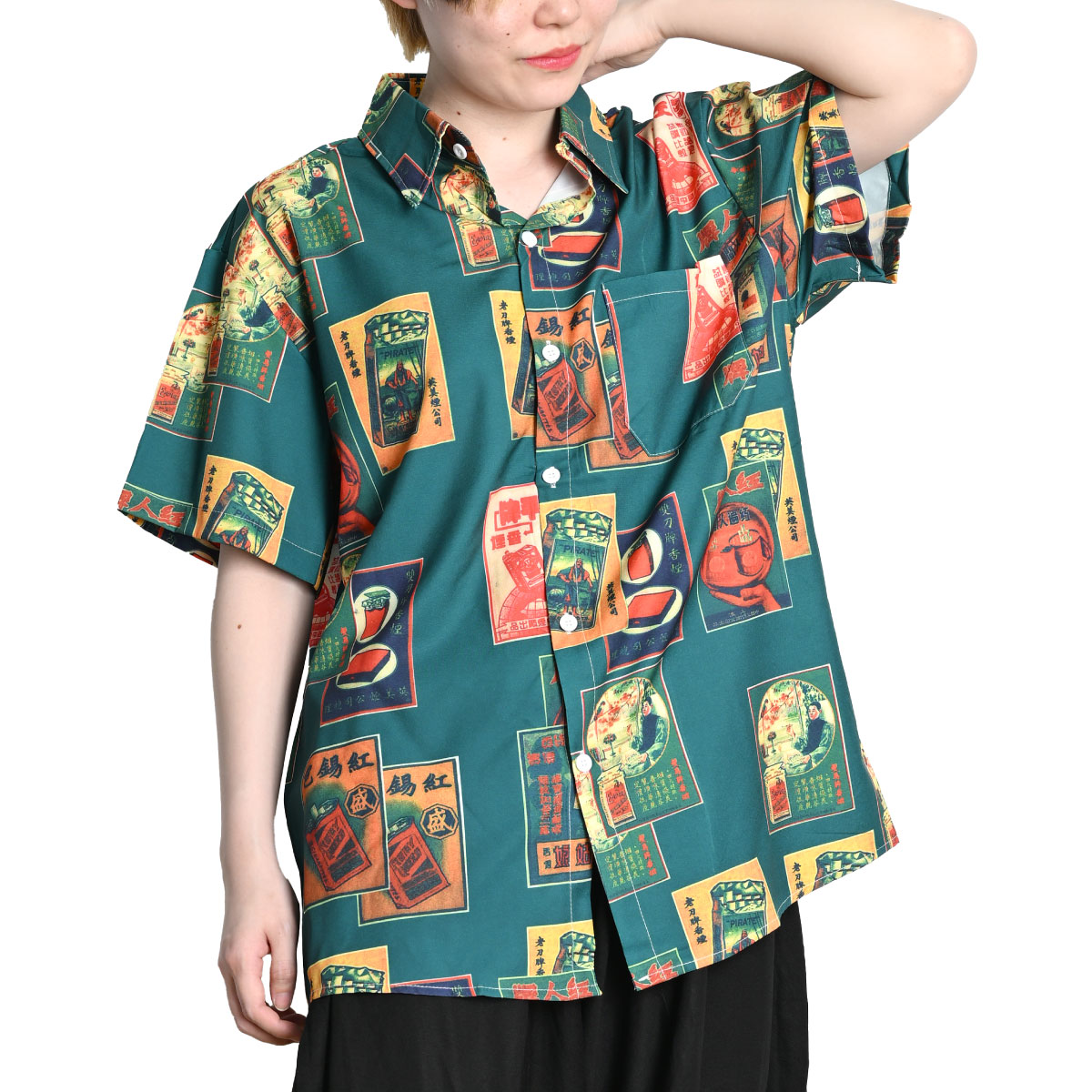 marai（マーライ） 柄シャツ メンズ レディース 長袖 秋 冬 柄 総柄