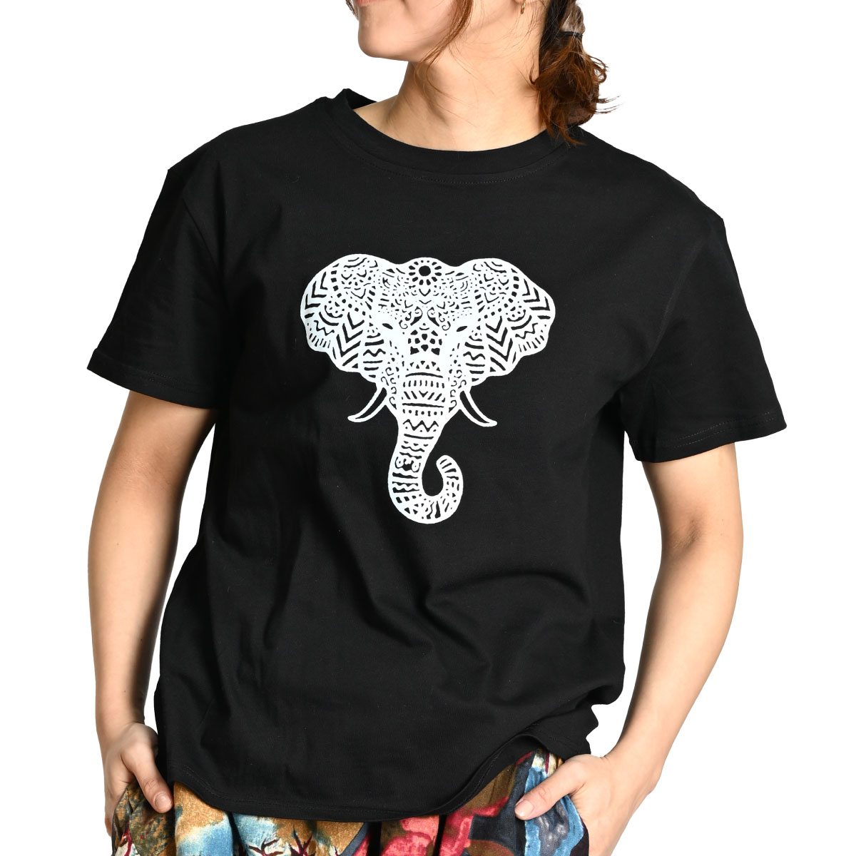 marai（マーライ） Tシャツ レディース 半袖 ワンポイント 春 夏 象
