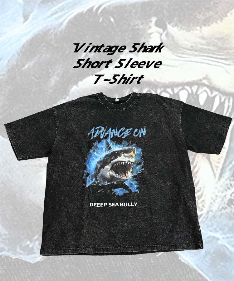 marai サメ Tシャツ メンズ レディース 半袖 飛び出すサメ 
