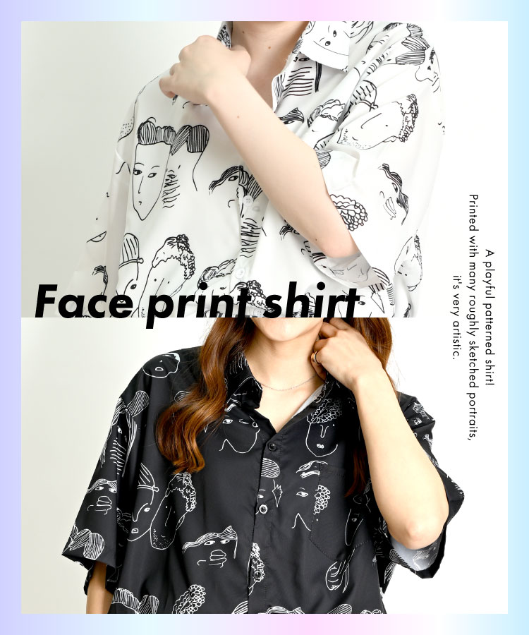 フランシュリッペ　黒 猫の顔装飾 フランシュリッペ 黒 猫の顔装飾 半袖ブラウス M