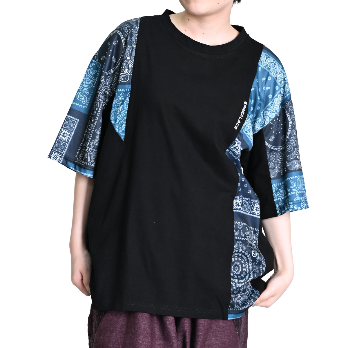 tシャツ (RM)「LUXE/R GOLF」ストレッチ クロス ペイズリー柄
