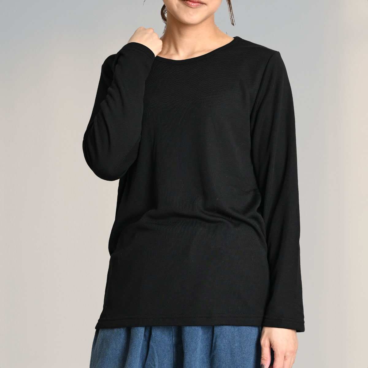 C&C刺繍裏起毛カットソー marai 裏起毛 カットソー レディース 秋 冬 秋冬 Tシャツ 長袖