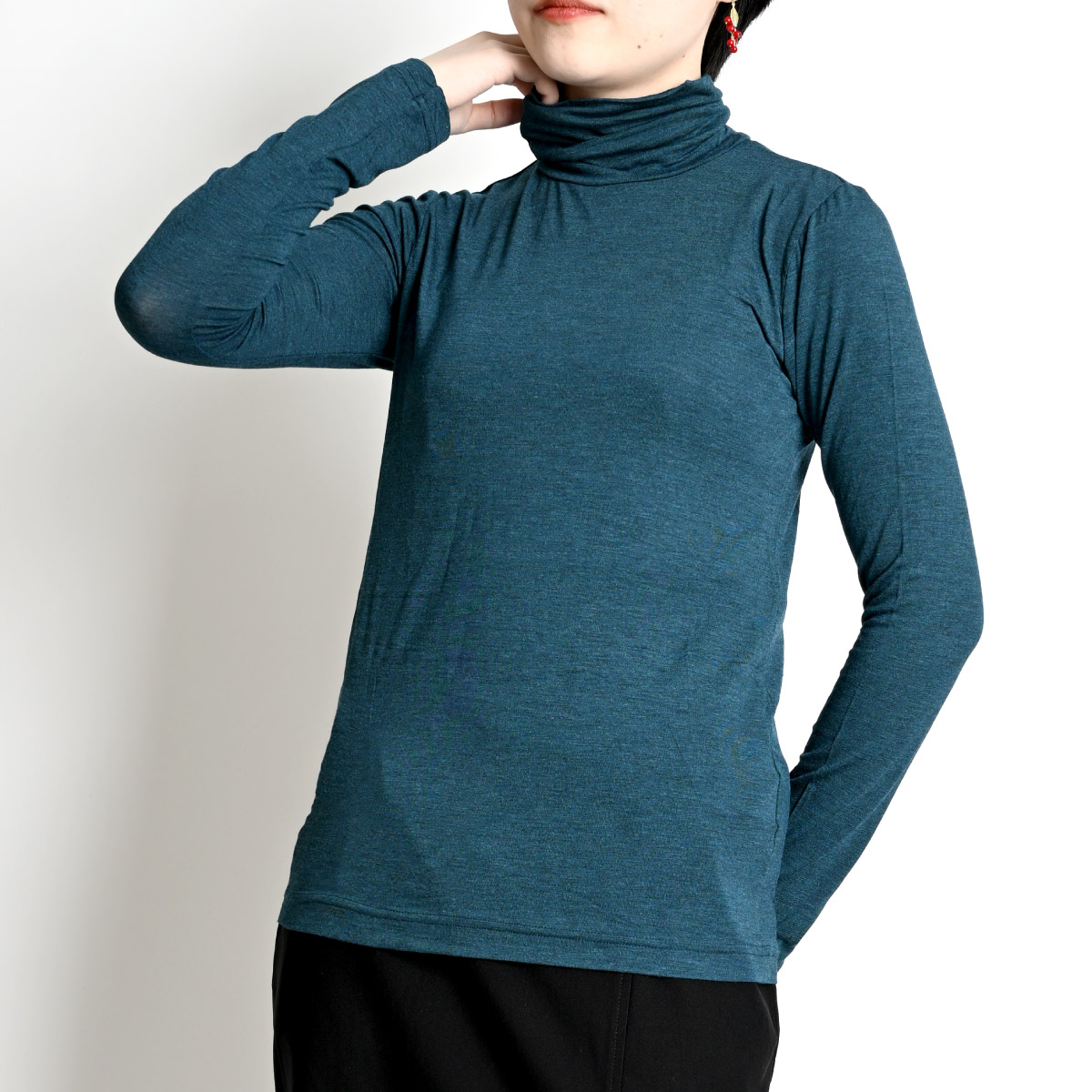 marai インナー レディース 日本製 長袖 タートルネック 着て marai インナー レディース 日本製 長袖 タートルネック 着て