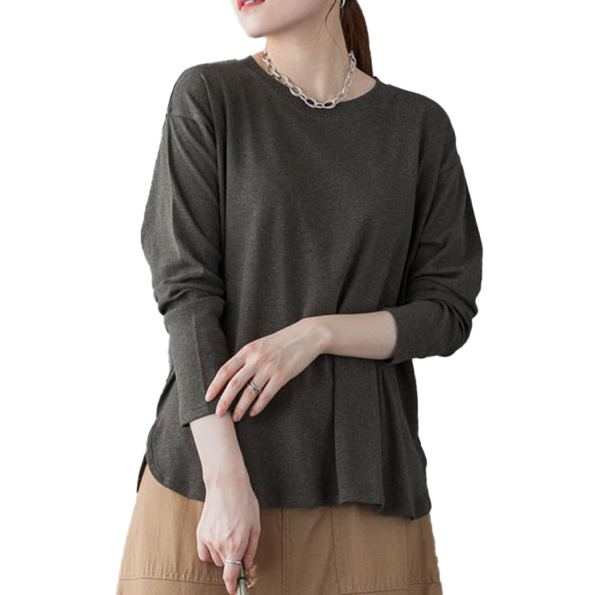 marai（マーライ） ロンT レディース 長袖 カットソー ロングTシャツ