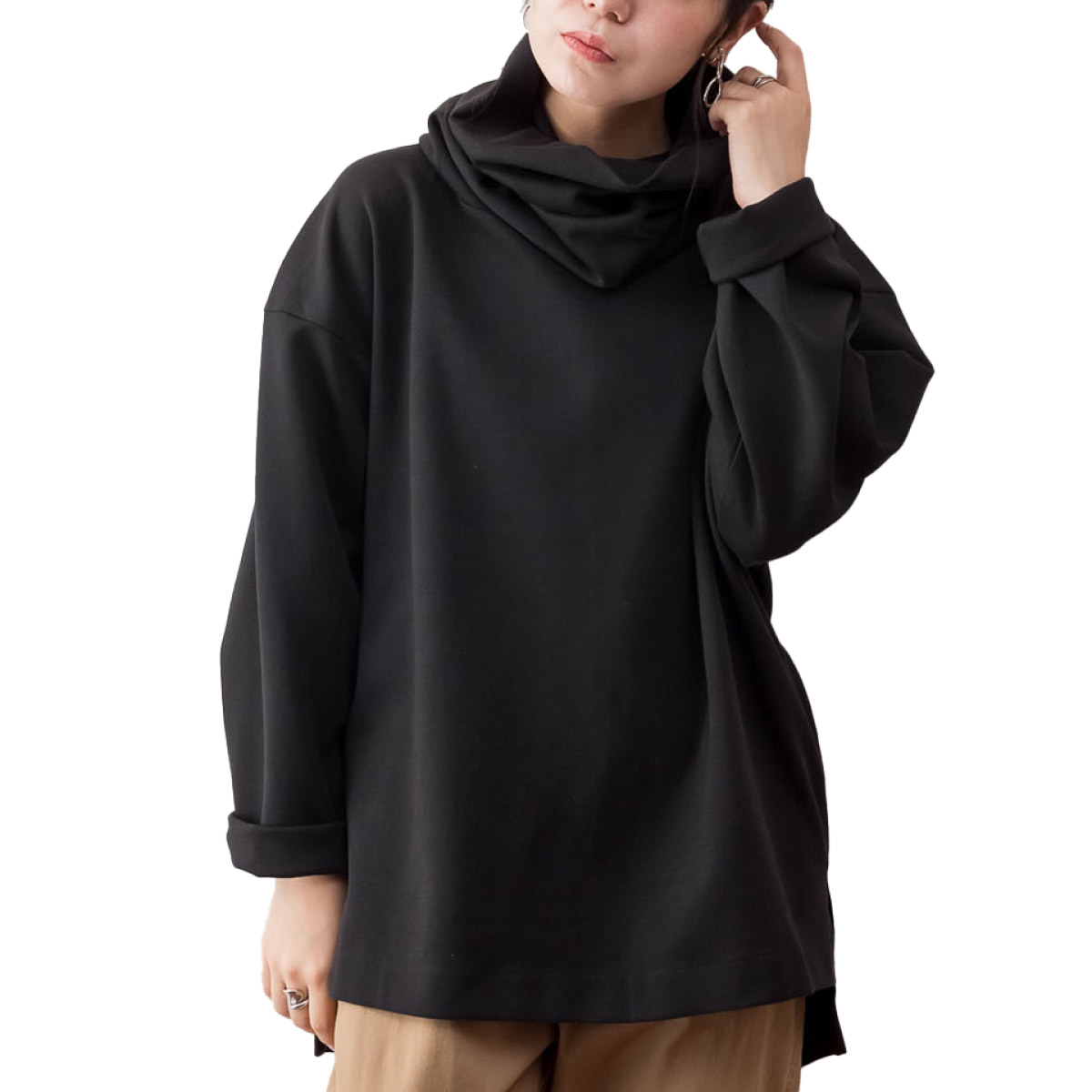 marai（マーライ） カットソー ハイネック レディース 長袖 大きい