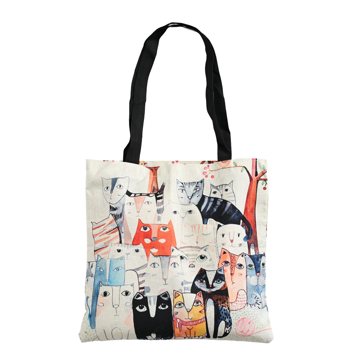 marai トートバッグ A4 レディース 猫 柄 プリント 見つけちゃっ