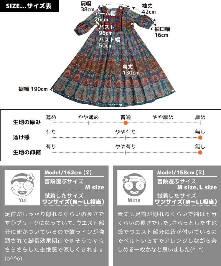 レトロ柄ワンピース