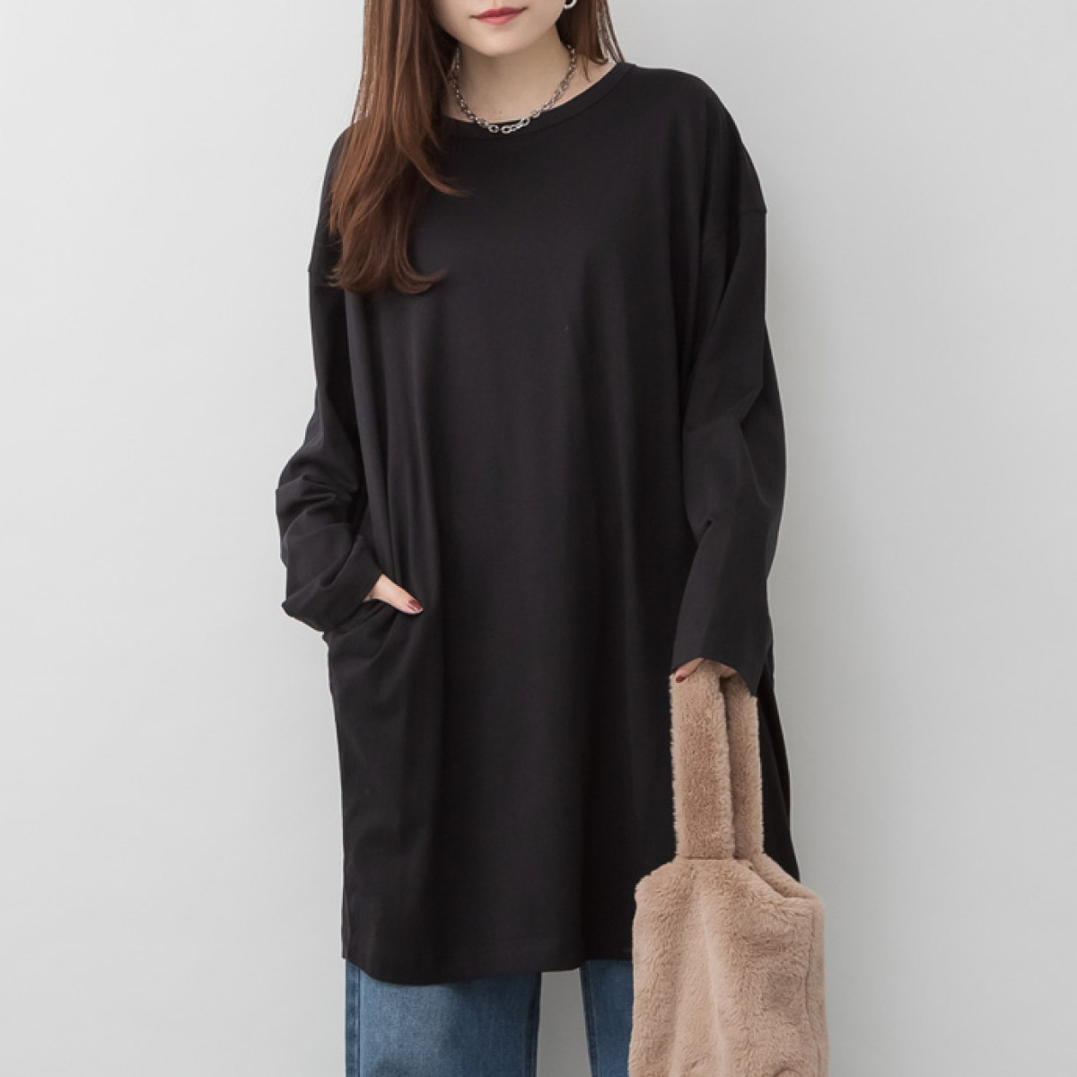 marai（マーライ） ワンピース 大きいサイズ レディース 膝丈 長袖