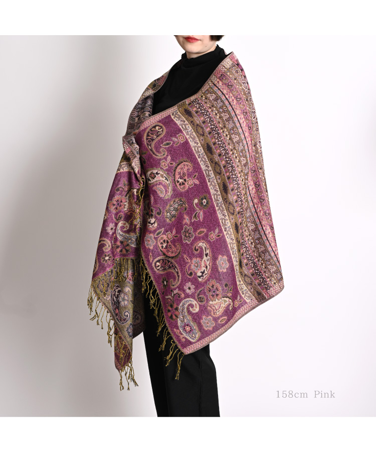 美品】ETRO ストール ペイズリー シフォン ジャガード 大判