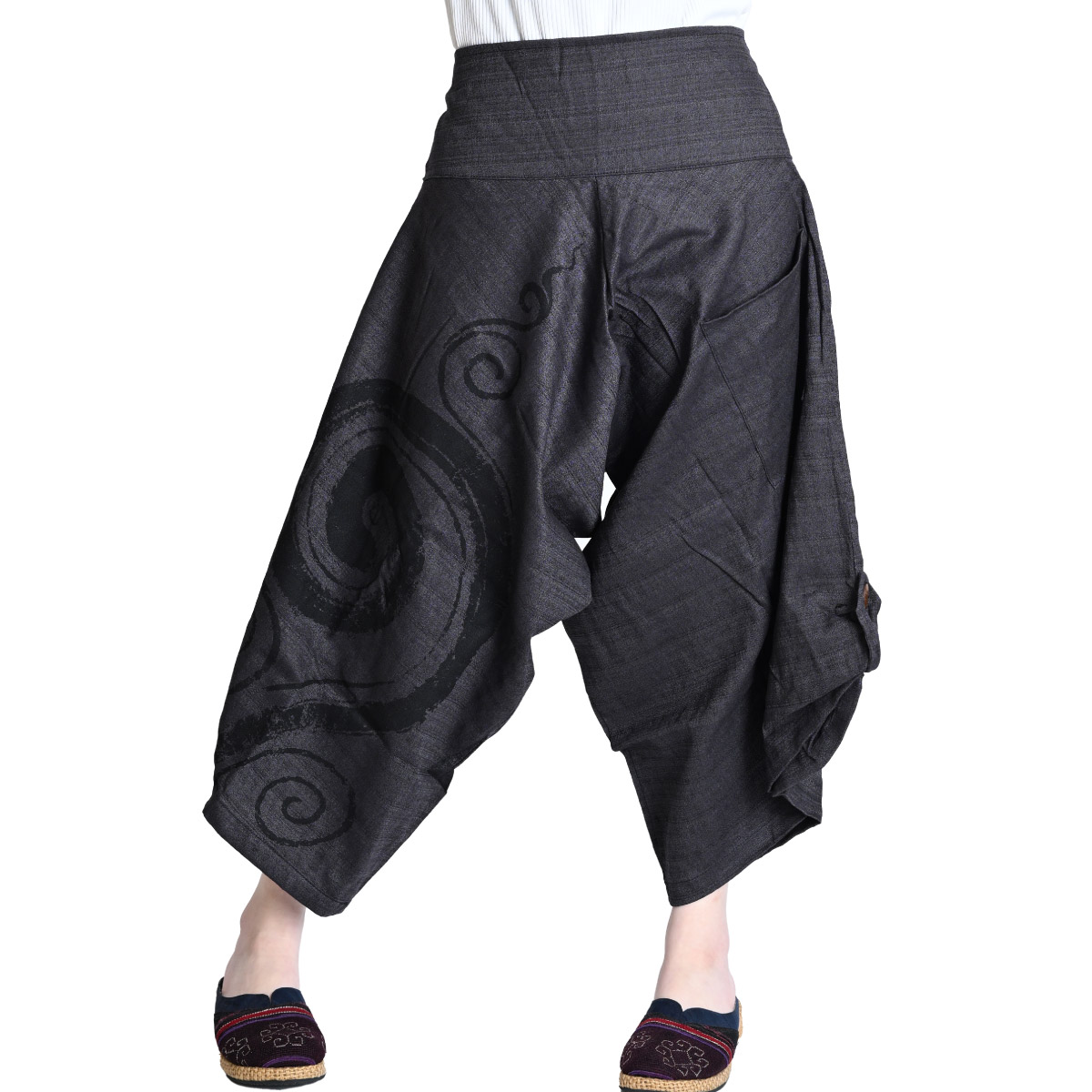 ワイドスラックス　サルエルパンツ　変形パンツ／marka Thai Pants marai（マーライ） ワイドパンツ テーラードパンツ メンズ ガウチョ